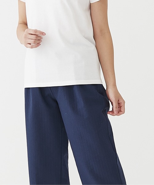 BACKYARD FAMILY（バックヤードファミリー）の「爽快肌さらリラックスパンツ（その他ルームウェア・レディース・ネイビー/グレー/ワイン・LL/M）」の16枚目の写真