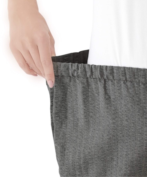 BACKYARD FAMILY（バックヤードファミリー）の「爽快肌さらリラックスパンツ（その他ルームウェア・レディース・ネイビー/グレー/ワイン・LL/M）」の5枚目の写真