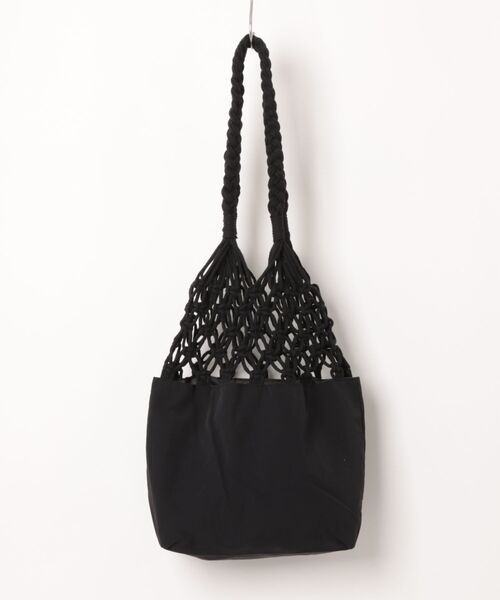 チチカカ（チチカカ）の「Rico メキシコタイル刺繍マクラメバッグ（トートバッグ・レディース・ベージュ/ブラック・FREE）」の16枚目の写真