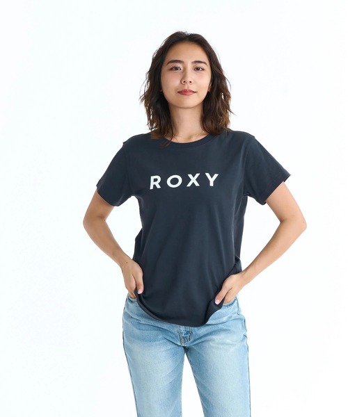ROXY(ロキシー)の「ROXY ウィメンズ SPORTS Tシャツ 【2026年春夏モデル】/ロキシー半袖Tシャツ(Tシャツ/カットソー・レディース・ブラウン/ホワイト/ブラック・MEDIUM/LARGE)」の2枚目の写真