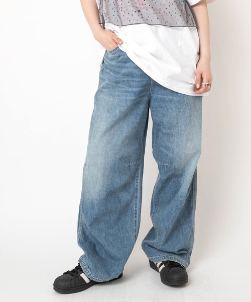 RNA(アールエヌエー)の「R4449 ライトイージーワークパンツ(デニムパンツ・レディース・ライトインディゴブルー・MEDIUM)」の20枚目の写真