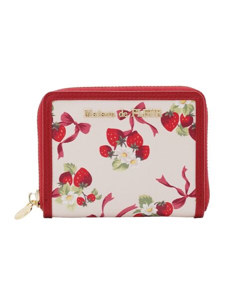 Maison de FLEUR（メゾンドフルール）の「いちご柄フラグメントケース（財布・レディース・レッド・FREE）」の3枚目の写真