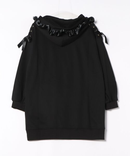 Secret Honey（シークレットハニー）の「プリントパーカーワンピース（Tシャツ/カットソー・レディース・ブラック/ピンク・FREE）」の3枚目の写真