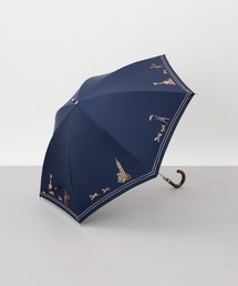 Aquascutum（アクアスキュータム）の「【 Aquascutum （アクアスキュータム）】 LONDONガールと英国犬　晴雨兼用パラソル（２段スライドショート）（長傘）」
