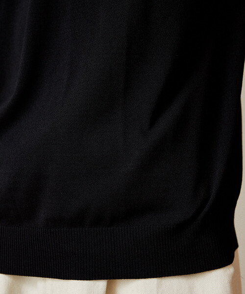 U.S. POLO ASSN.(ユーエスポロアッスン)の「U.S. POLO ASSN. × PUBLUX/ユーエスポロアッスン <接触冷感>別注 ヘンリーネック サマーニット 限定展開(ニット/セーター・メンズ・ブラック/チャコールグレー/グレー/ネイビー/ブラウン・SMALL/LARGE/MEDIUM)」の12枚目の写真