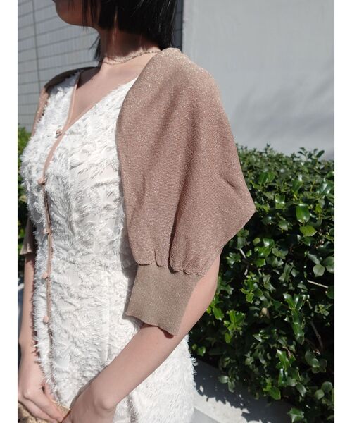 LAGUNAMOON（ラグナムーン）の「カットジャガードパイピングワンピース（ワンピース・レディース・ネイビー/ブラウン/アイボリー・SMALL/MEDIUM）」の18枚目の写真