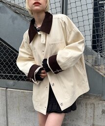 w closet | 配色カバーオール(ブルゾン)