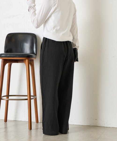 Jena espace merveilleux（ジェナ　エスパスメルヴェイユ）の「リネンイージーパンツ（その他パンツ・レディース・ベージュ/グレー/ブラック・2/1）」の7枚目の写真