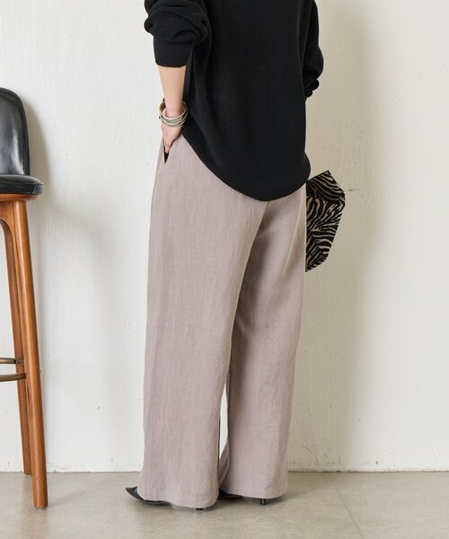 Jena espace merveilleux（ジェナ　エスパスメルヴェイユ）の「リネンイージーパンツ（その他パンツ・レディース・ベージュ/グレー/ブラック・2/1）」の14枚目の写真