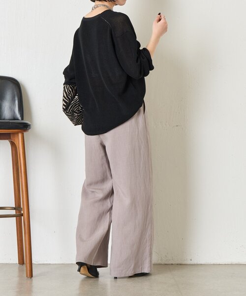Jena espace merveilleux（ジェナ　エスパスメルヴェイユ）の「リネンイージーパンツ（その他パンツ・レディース・ベージュ/グレー/ブラック・2/1）」の19枚目の写真