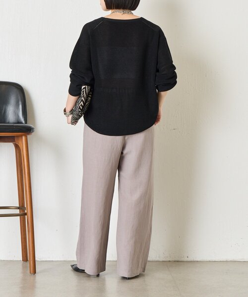 Jena espace merveilleux（ジェナ　エスパスメルヴェイユ）の「リネンイージーパンツ（その他パンツ・レディース・ベージュ/グレー/ブラック・2/1）」の22枚目の写真
