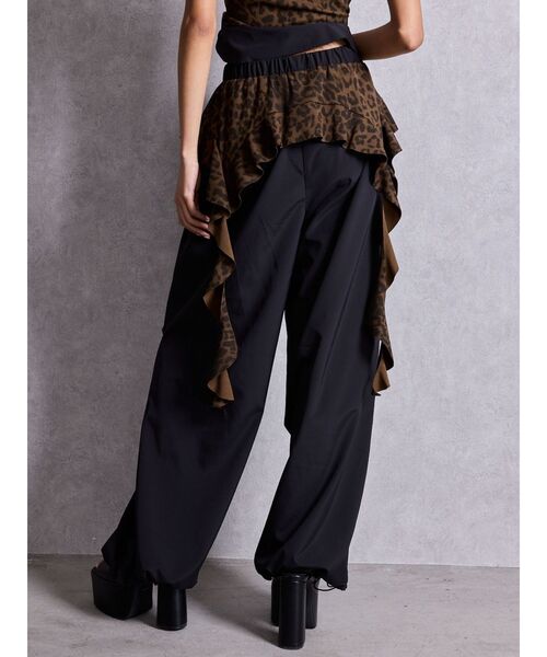 GYDA（ジェイダ）の「LEOPARDウエストDRAPE EDGEパンツ（その他パンツ・レディース・アイボリー/ブラック・FREE）」の14枚目の写真