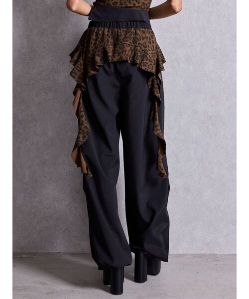 GYDA（ジェイダ）の「LEOPARDウエストDRAPE EDGEパンツ（その他パンツ・レディース・アイボリー/ブラック・FREE）」の15枚目の写真