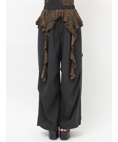 GYDA（ジェイダ）の「LEOPARDウエストDRAPE EDGEパンツ（その他パンツ・レディース・アイボリー/ブラック・FREE）」の16枚目の写真