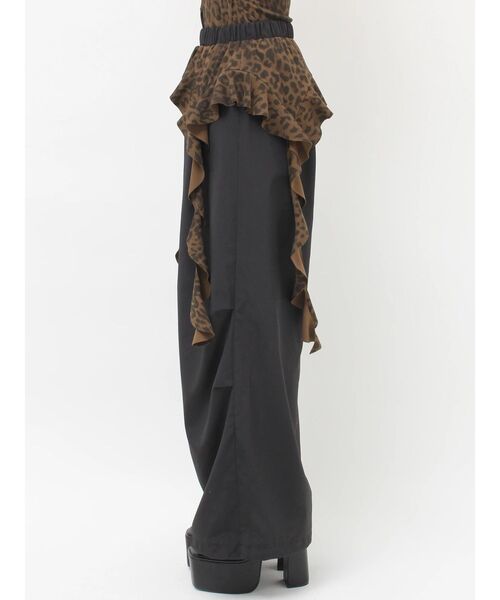 GYDA（ジェイダ）の「LEOPARDウエストDRAPE EDGEパンツ（その他パンツ・レディース・アイボリー/ブラック・FREE）」の17枚目の写真