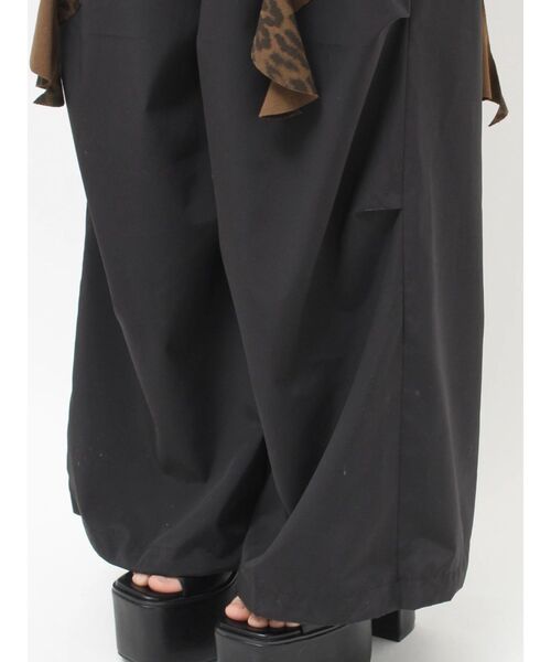 GYDA（ジェイダ）の「LEOPARDウエストDRAPE EDGEパンツ（その他パンツ・レディース・アイボリー/ブラック・FREE）」の21枚目の写真