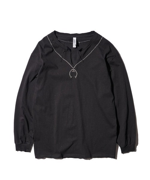THRIFTY LOOK（スリフティールック）の「TRIFTY LOOK スリフティルック / NAJA PENDANT EMB LS TEE（Tシャツ/カットソー・メンズ・ホワイト/ブラック・MEDIUM/LARGE/X-LARGE）」の22枚目の写真