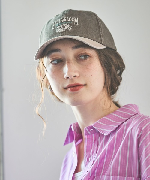 GEORGE'S(ジョージズ)の「【FRUIT OF THE LOOM】ピグメントCAP(キャップ・レディース・ブラウン/オフホワイト/ブラック・FREE)」の7枚目の写真