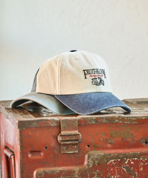 GEORGE'S(ジョージズ)の「【FRUIT OF THE LOOM】ピグメントCAP(キャップ・レディース・ブラウン/オフホワイト/ブラック・FREE)」の4枚目の写真