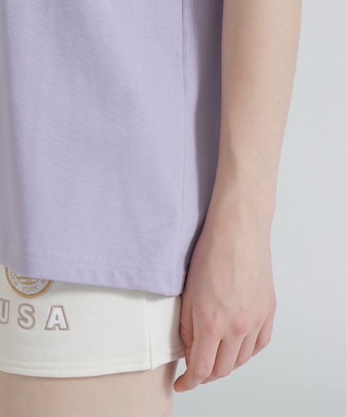 AVIREX(アヴィレックス)の「VARSITY LOGO S/S T-SHIRT(Tシャツ/カットソー・レディース・ブラック/オフホワイト/ネイビー/ラベンダー・F)」の12枚目の写真