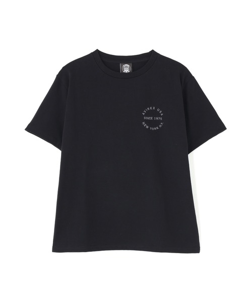 AVIREX(アヴィレックス)の「VARSITY LOGO S/S T-SHIRT(Tシャツ/カットソー・レディース・ブラック/オフホワイト/ネイビー/ラベンダー・F)」の18枚目の写真