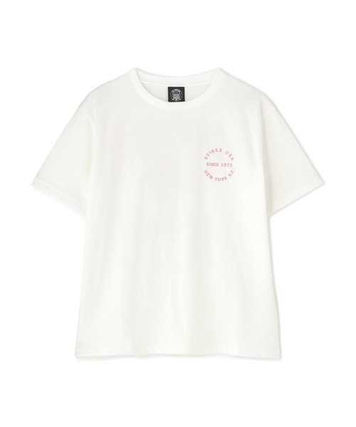 AVIREX(アヴィレックス)の「VARSITY LOGO S/S T-SHIRT(Tシャツ/カットソー・レディース・ブラック/オフホワイト/ネイビー/ラベンダー・F)」の22枚目の写真