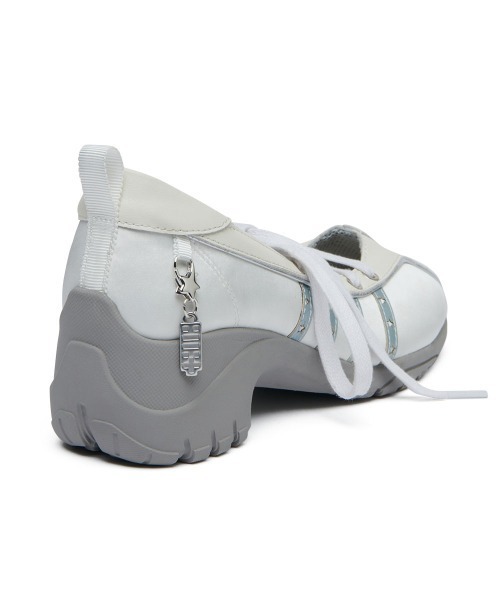 ROCKFISH WEATHERWEAR（ロックフィッシュウェザーウェア）の「[x ILLIT] BLISS HEEL LACEUP SNEAKERS（スニーカー・レディース・ピンク/ホワイト・23.0cm/23.5cm/24.0cm/24.5cm/25.0cm/25.5cm）」の17枚目の写真