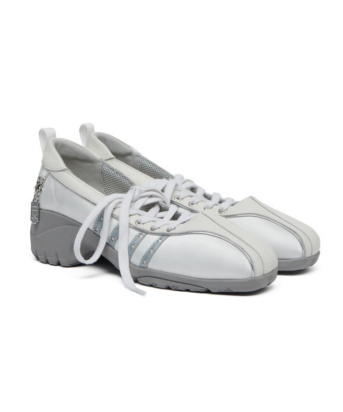 ROCKFISH WEATHERWEAR（ロックフィッシュウェザーウェア）の「[x ILLIT] BLISS HEEL LACEUP SNEAKERS（スニーカー・レディース・ピンク/ホワイト・23.0cm/23.5cm/24.0cm/24.5cm/25.0cm/25.5cm）」の19枚目の写真