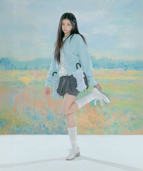 ROCKFISH WEATHERWEAR（ロックフィッシュウェザーウェア）の「[x ILLIT] BLISS HEEL LACEUP SNEAKERS（スニーカー・レディース・ピンク/ホワイト・23.0cm/23.5cm/24.0cm/24.5cm/25.0cm/25.5cm）」の3枚目の写真