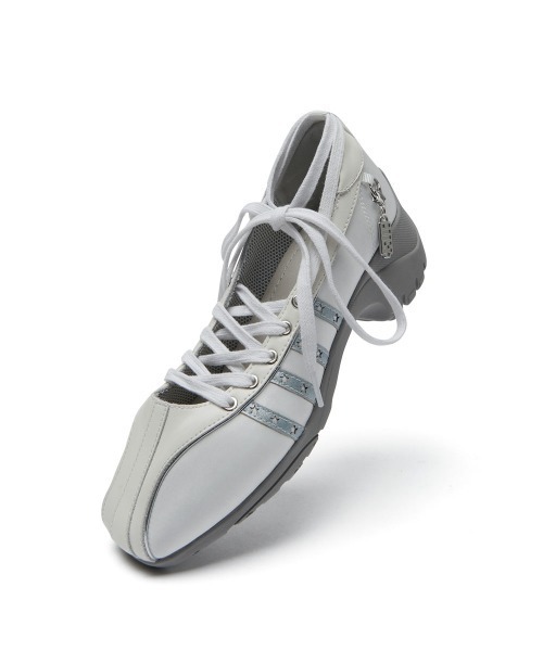 ROCKFISH WEATHERWEAR（ロックフィッシュウェザーウェア）の「[x ILLIT] BLISS HEEL LACEUP SNEAKERS（スニーカー・レディース・ピンク/ホワイト・23.0cm/23.5cm/24.0cm/24.5cm/25.0cm/25.5cm）」の14枚目の写真