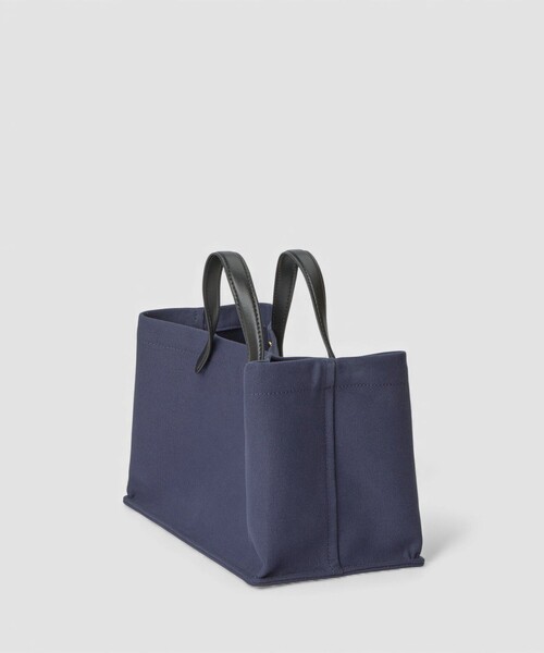 allureville（アルアバイル）の「キャンバストートバッグ（ショルダーバッグ・レディース・ネイビー/ホワイト系その他・FREE）」の3枚目の写真