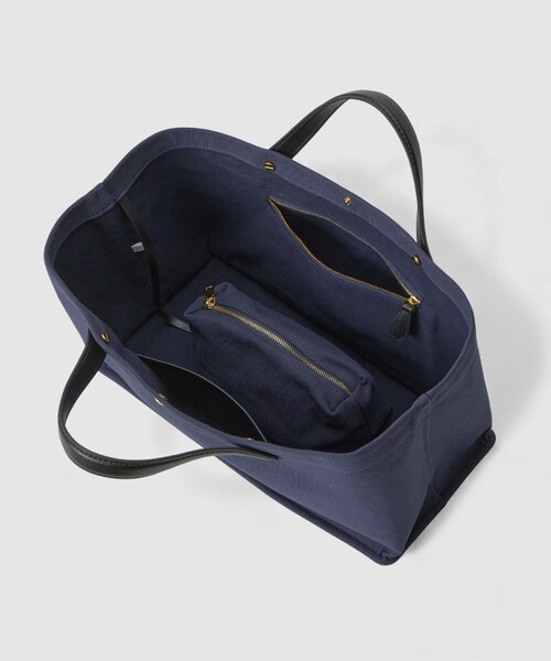 allureville（アルアバイル）の「キャンバストートバッグ（ショルダーバッグ・レディース・ネイビー/ホワイト系その他・FREE）」の17枚目の写真