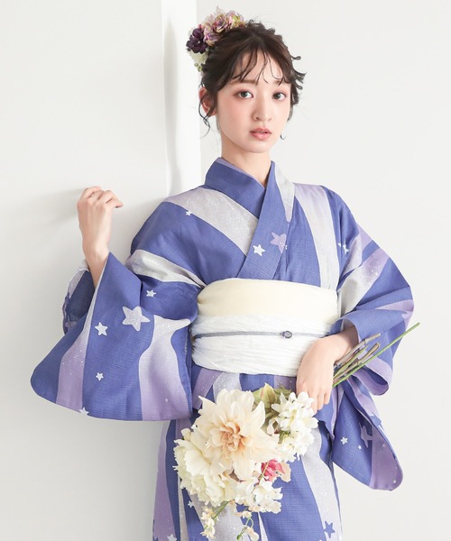 簡単着付け】レディース セパレート浴衣 2点セット 浴衣 簡単（二部式