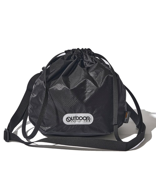 OUTDOOR PRODUCTS(アウトドアプロダクツ)の「【OUTDOOR PRODUCTS / アウトドアプロダクツ】DRAWSTORING BAG 巾着バッグ(ショルダーバッグ・レディース・ブラック・FREE)」の1枚目の写真