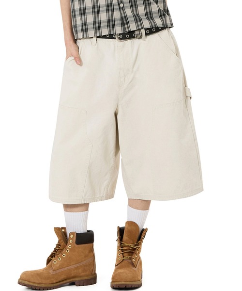 OY(オーワイ)の「『OY/オーワイ』CARPENTER WIDE SHORTS /カーペンターワイドショートパンツ(その他パンツ・メンズ・ブラック/ベージュ・L/M/S)」の2枚目の写真