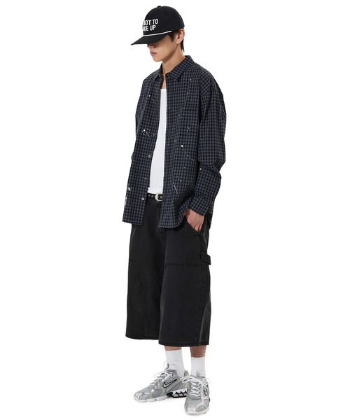 OY(オーワイ)の「『OY/オーワイ』CARPENTER WIDE SHORTS /カーペンターワイドショートパンツ(その他パンツ・メンズ・ブラック/ベージュ・L/M/S)」の9枚目の写真