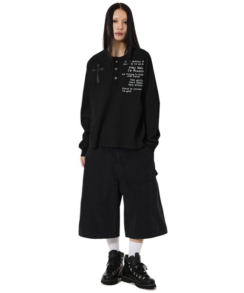 OY(オーワイ)の「『OY/オーワイ』CARPENTER WIDE SHORTS /カーペンターワイドショートパンツ(その他パンツ・メンズ・ブラック/ベージュ・L/M/S)」の6枚目の写真