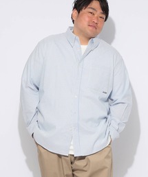 SAKAZEN（サカゼン）の「シャツ アンサンブル 長袖 メンズ 大きいサイズ チェック＆ストライプ ボタンダウン 長袖シャツ 半袖Tシャツ セット Natural Story (ナチュラルストーリー)（アンサンブル）」