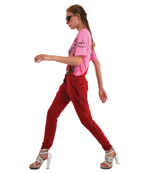 GREEDILOUS(グリディアス)の「ピーチサイドラインTシャツ(Tシャツ/カットソー・レディース・その他・S/M/L/XS)」の2枚目の写真