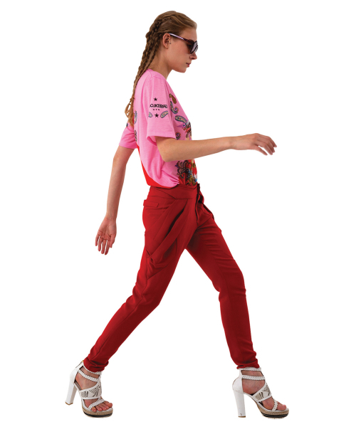 GREEDILOUS(グリディアス)の「ピーチサイドラインTシャツ(Tシャツ/カットソー・レディース・その他・S/M/L/XS)」の3枚目の写真