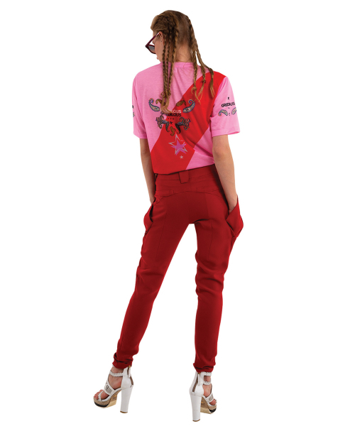 GREEDILOUS(グリディアス)の「ピーチサイドラインTシャツ(Tシャツ/カットソー・レディース・その他・S/M/L/XS)」の4枚目の写真