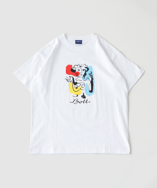 BOTT(ボット)の「BoTT / ボット POETRY TEE(Tシャツ/カットソー・メンズ・ピンク/ホワイト/ブラック・LARGE/MEDIUM/SMALL)」の2枚目の写真