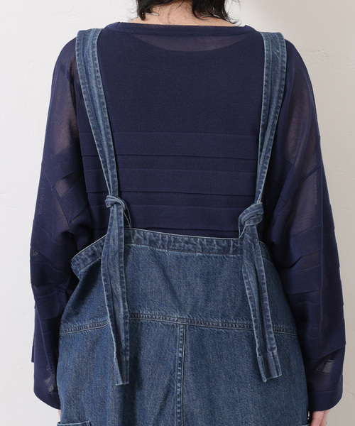 JOURNAL STANDARD LUXE（ジャーナルスタンダード　ラックス）の「10OZデニムタックサロペット（サロペット/オーバーオール・レディース・ネイビー・FREE）」の9枚目の写真