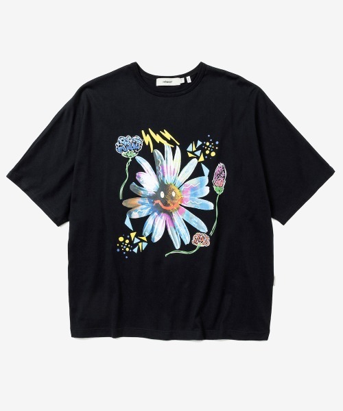 rehacer（レアセル）の「rehacer : × everglouu Pop Flower Dolman CS / ポップ フラワー ドルマン カットソー（Tシャツ/カットソー・メンズ・ホワイト/ブラック・X-LARGE/LARGE/MEDIUM/SMALL）」の18枚目の写真