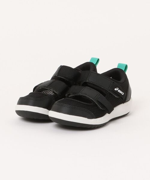 ASICS(アシックス)の「ASICS KIDS SUKU2 アシックス スクスク MESHOES MINI 3 キッズサンダル サマーシューズ 子供靴 2本ベルト ストラップ(ミーシューズミニ3)(サンダル・キッズ・マスタード/ブラック/ライトブルー・16.0cm/16.5cm/17.0cm/17.5cm/18.0cm/18.5cm/19.0cm/19.5cm/20.0cm)」の1枚目の写真