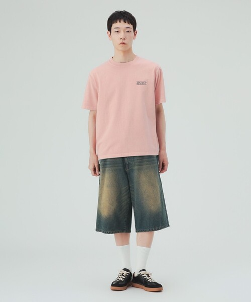 BEAMS HEART（ビームスハート）の「【8/6値下げ】【ユニセックス】フェード ワンポイント プリント Tシャツ（Tシャツ/カットソー・メンズ・ブルー/ピンク・MEDIUM/LARGE/SMALL）」の18枚目の写真