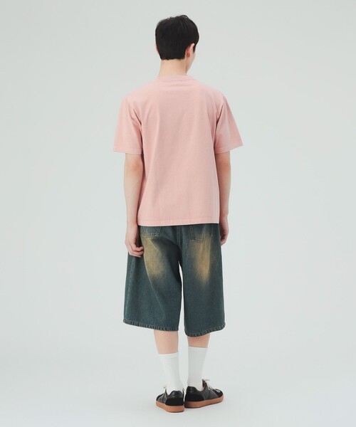 BEAMS HEART（ビームスハート）の「【8/6値下げ】【ユニセックス】フェード ワンポイント プリント Tシャツ（Tシャツ/カットソー・メンズ・ブルー/ピンク・MEDIUM/LARGE/SMALL）」の8枚目の写真