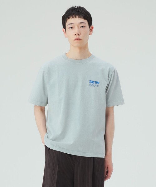 BEAMS HEART（ビームスハート）の「【8/6値下げ】【ユニセックス】フェード ワンポイント プリント Tシャツ（Tシャツ/カットソー・メンズ・ブルー/ピンク・MEDIUM/LARGE/SMALL）」の11枚目の写真