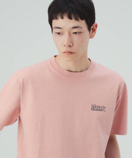 BEAMS HEART（ビームスハート）の「【8/6値下げ】【ユニセックス】フェード ワンポイント プリント Tシャツ（Tシャツ/カットソー・メンズ・ブルー/ピンク・MEDIUM/LARGE/SMALL）」の2枚目の写真