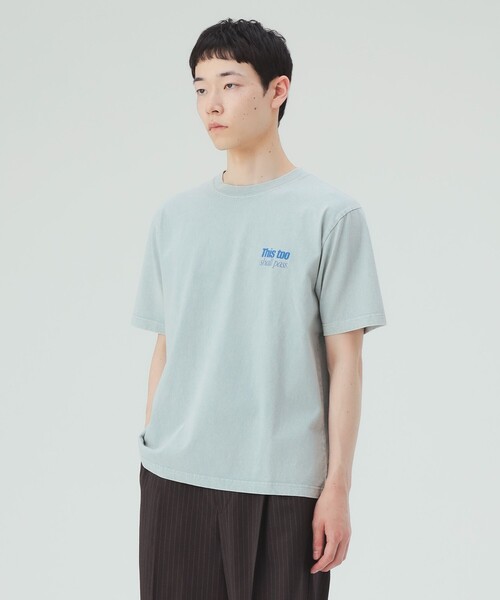 BEAMS HEART（ビームスハート）の「【8/6値下げ】【ユニセックス】フェード ワンポイント プリント Tシャツ（Tシャツ/カットソー・メンズ・ブルー/ピンク・MEDIUM/LARGE/SMALL）」の20枚目の写真